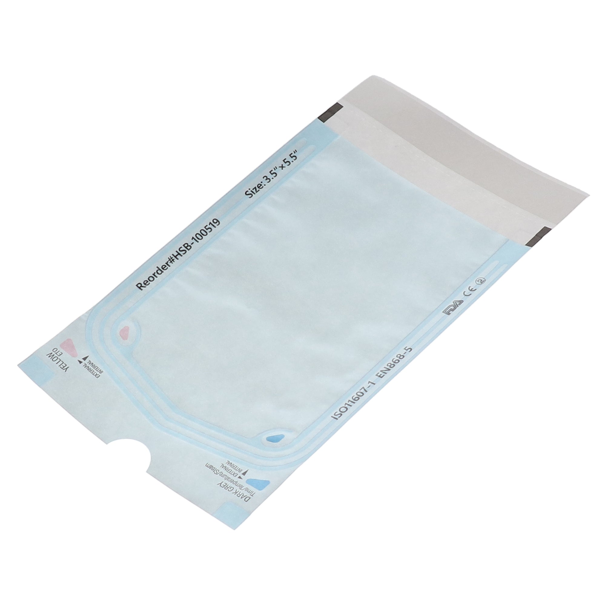 House Brand Dentistry 100519 Self-Sealing Sterilization Paper/Blue Film Pouches 3.50 House Brand Dentistry 100519 Self-Sealing Sterilization Paper/Blue Film Pouches 3.50